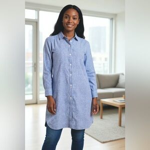 Agnes B. Blue Long Sleeve Dress/tunic